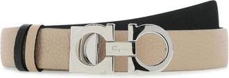 Ferragamo New Gancini Reversible Riem - Dames - Riemen - Beige - 110 CM - Leer - Accessoires