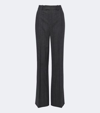 Nili Lotan Etoile wool and cashmere wide-leg pants