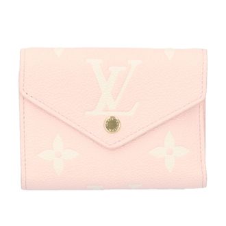 Louis Vuitton Cream Pink Monogram Empreinte Wallet (Tri-Fold) (Pre-Owned)