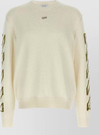 Off-white cotton diag outline jumper