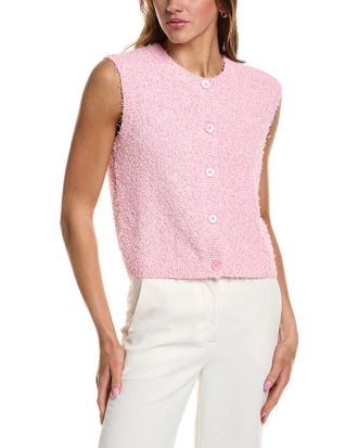endless rose Textured Buttoned Vest