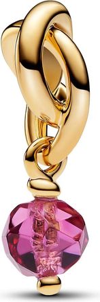 Pandora Pendants & Charms - Faceted Pink Eternity Circle Dangle Charm - pink - Pendants & Charms for ladies