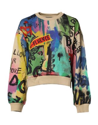 Dolce & Gabbana Graffiti Print Ronde Hals Trui