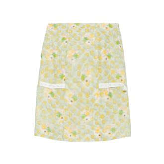 Fendi Floral Midi Skirt