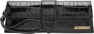 Jacquemus La Pochette Bambino - Dames - Clutches - Zwart - ONE Size - Leer - Tassen