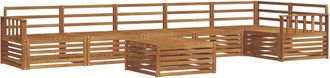 vidaXL Conjunto De Sof&aacute;s De Exterior 7 Uds. Natural Vidaxl