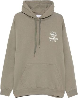 Family Fir$t Milano Grafische Print Hoodie - Heren - Hoodies - Groen - L - Katoen - Hoodies & sweatvesten