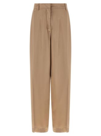 Fabiana Filippi Beige Liquid satin pants