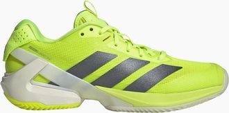 adidas Womens Adizero Ubersonic 5 Low Top Lace-Up Sneakers - Green/Yellow - Size: 4 36.7