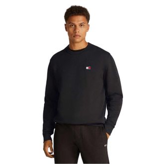 Tommy Jeans Heren Logo Sweatshirt (Zwart)