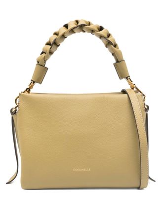 Coccinelle braided-handle tote bag - Beige