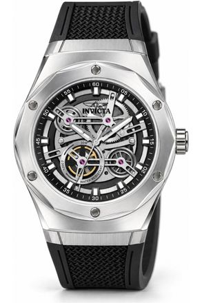 Invicta Speedway 51116 Herenhorloge - Quartz Uurwerk - Plastic met Zilveren Wijzerplaat - 45 mm