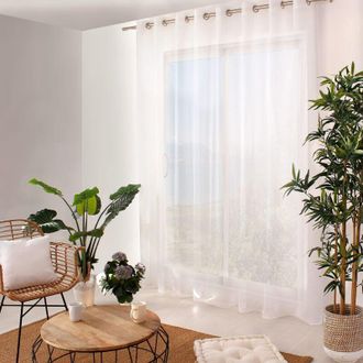 Enjoy Home Enjoy Home 2001bc300240 Tenda sabbiato grande larghezza 300 x 240 cm con 8 occhielli, poliestere, Bianco, 240 x 240 cm
