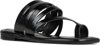 Donald J Pliner Hazie Toe Loop Sandal in Black at Nordstrom, Size 9.5