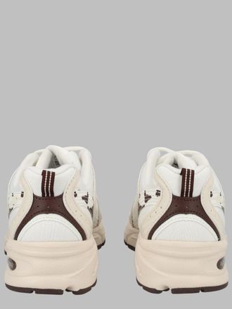 New Balance Cow-Print Low-Top Sneaker - White