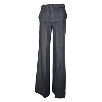 Kiltie Broek - Dames - Wijde Broeken - Grijs - XL - Denim - Broeken