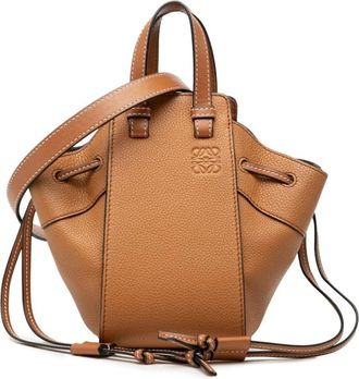 Loewe Pre-owned Tote Bags, female, Brown, Size: ONE SIZE Pre-owned Vintage Leather Drawstring Satchel