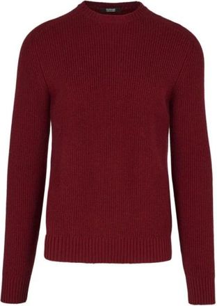 Bomboogie Crew-436 Sweater - Heren - Ronde hals truien - Rood - S - Wol - Truien & Vesten