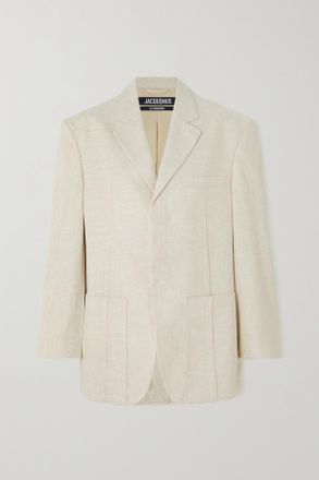 Jacquemus Blazer In Twill Dhomme - Neutri