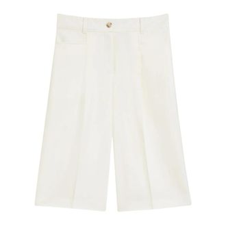 HUGO BOSS Korte Broeken, Dames, Wit, L, Katoen, C_Talarina 1 Bermuda Shorts