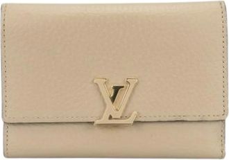 Louis Vuitton Pre-owned Wallets, female, Beige, Size: ONE SIZE Pre-owned Tri-fold Wallet
