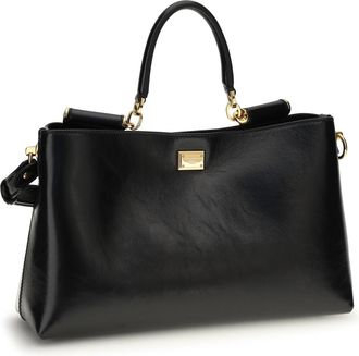 Dolce & Gabbana Womens Vittoria Medium Handbag 80999 Calf Leather Bos Taurus Shoulder Bags