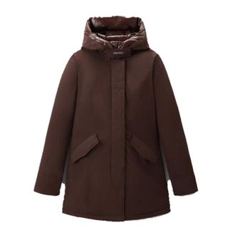 Woolrich Jassen, Dames, Bruin, M, Polyester, Luxe Arctic Dames Winterjas