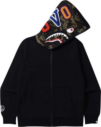 A Bathing Ape Beperkte Editie Camo Omkeerbare Hoodie Zwart - Heren - Vesten met rits - Zwart - M - Hoodies & sweatvesten