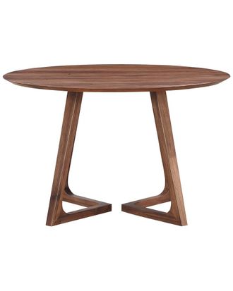 Moe's Godenza Dining Table Round Walnut
