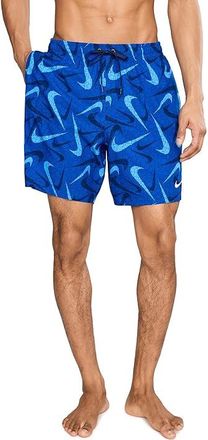 Nike Breaker Print 7 Volley Mens Swimwear Midnight Navy : 2XL, Polyester/Spandex