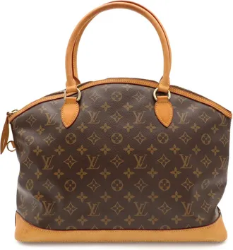 Louis Vuitton Brown Monogram Canvas Handbag Shoulder Bag Tote Bag (Pre-Owned)