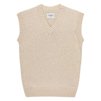 Circolo 1901 Sleeveless Knitwear, male, Brown, Size: XL Circolo 1901 Sweaters