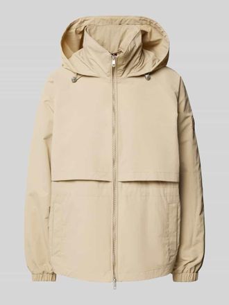 Tommy Hilfiger Windbreaker mit Kapuze in Sand, Gr&ouml;&szlig;e XXL