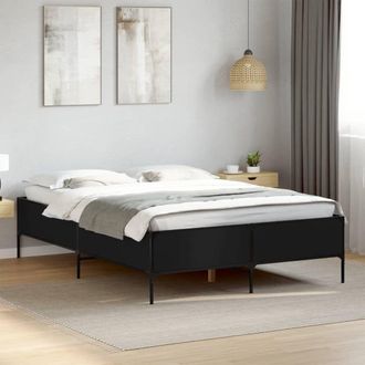 Berkfield Home Bed Frame without Mattress Black 120x200 cm | Size: Small Double