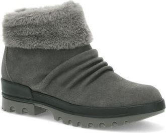 BareTraps Nuri Faux Fur Trim Cold Weather Bootie in Dark Grey at Nordstrom, Size 5.5