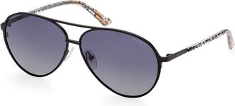 Guess GU7847 Polarized 02D Womens Sunglasses Black Size 60
