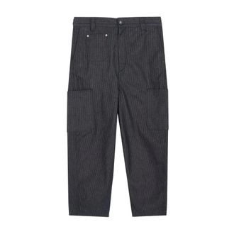 Givenchy Cargo Couture Seam Pant - male - Givenchy - Straight Trousers - Blue - W32 - Trousers