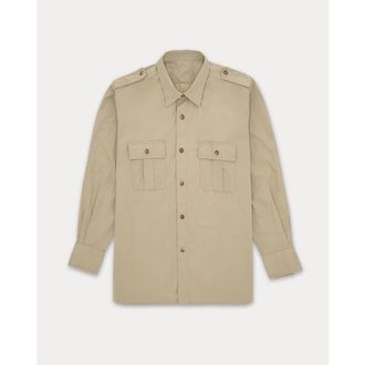 Fortela Sahara Cotton Overshirt in Beige at Nordstrom, Size Xx-Large Eu