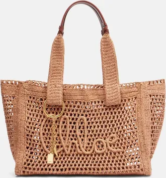 Chlo&eacute; Chlo&eacute; Borsa Summer Banana in rafia