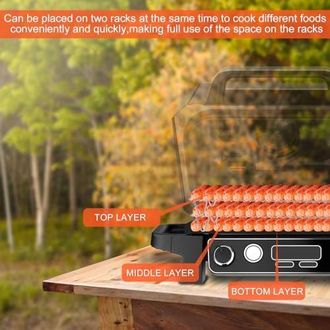 OEM Juego De Dos Parrillas Para Barbacoa Ninja Woodfire, Parrilla De Cocci&oacute;n Antiadherente De Acero Inoxidable, Compatible Con Barbacoas Y Ahumadores Ninj