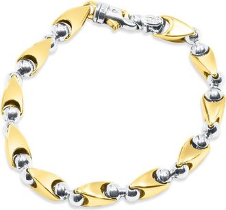 Pompeii3 Mens Designer Seed Link 14k Gold (47gram) or Platinum (76gram) 7.5mm Bracelet 8.75
