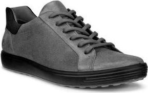Ecco Soft 7 Sneaker in Steel/black at Nordstrom Rack, Size 11-11.5Us / 42Eu