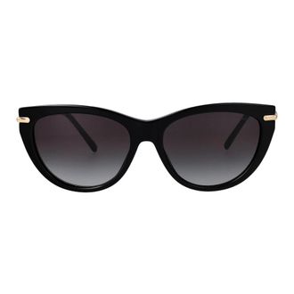 Tiffany & Co. Acetaat Cat Eye Zonnebril - Dames - Zonnebrillen - Zwart - 55 MM - Accessoires