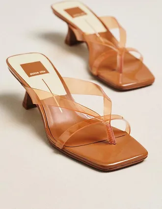 Dolce Vita Brevel Jelly Flip-Flop Heeled Sandals
