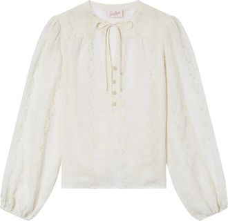 MC2 Saint Barth Top - Dames - Blouses - Wit - M - Overhemden