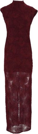 Rotate ROTATE Birger Christensen - Vestido Largo de Tul con Adornos Florales - Dresses - Mujer - Marr&oacute;n - L