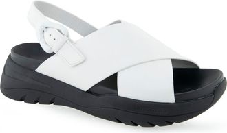 Aerosoles Harlow Platform Sandal in White Faux Leather at Nordstrom Rack, Size 7.5