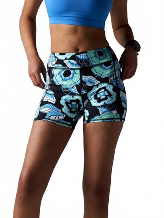 Rabbit Speed Leggy Shorts In Opal Floral