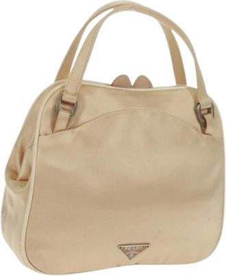 Prada Pre-owned Handbags, female, Beige, Size: ONE SIZE Pre-owned Metal Handbag
