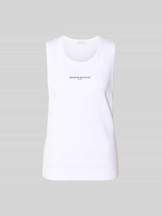 Maison Kitsun&eacute; Top aus reiner Baumwolle in Weiss, Gr&ouml;&szlig;e XL
